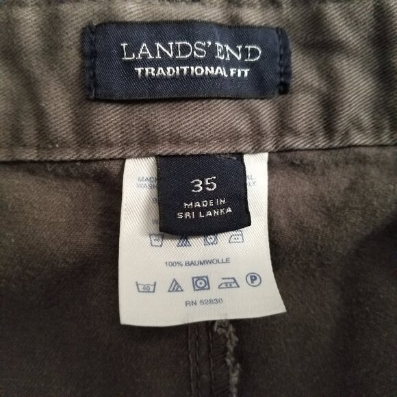 Lands’ End Men's Traditional Fit Chino Pants Size: 35W x 34.5L - Picture 5 of 6